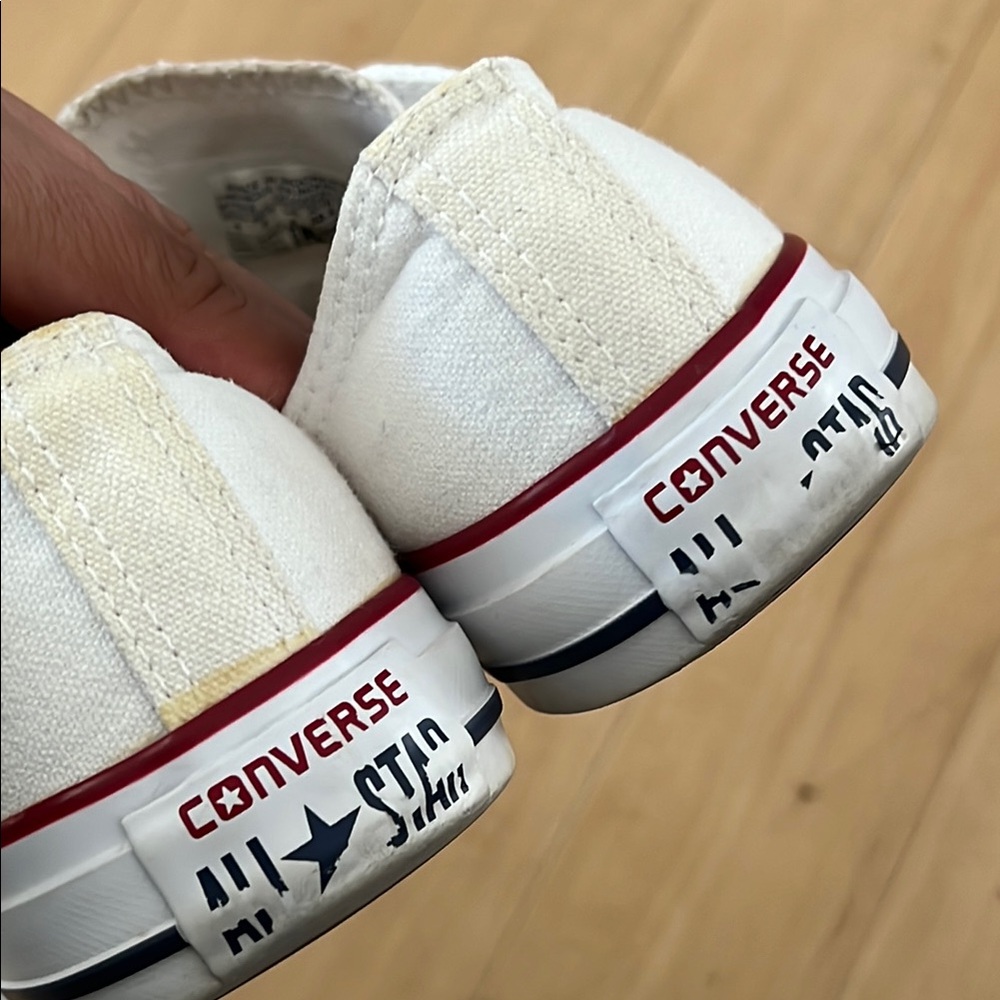 Converse White Canvas Low-Top Sneakers size 6 - Picture 13 of 16